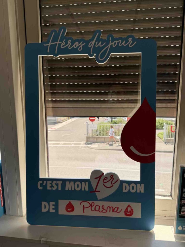 Célébration du 1er don de plasma